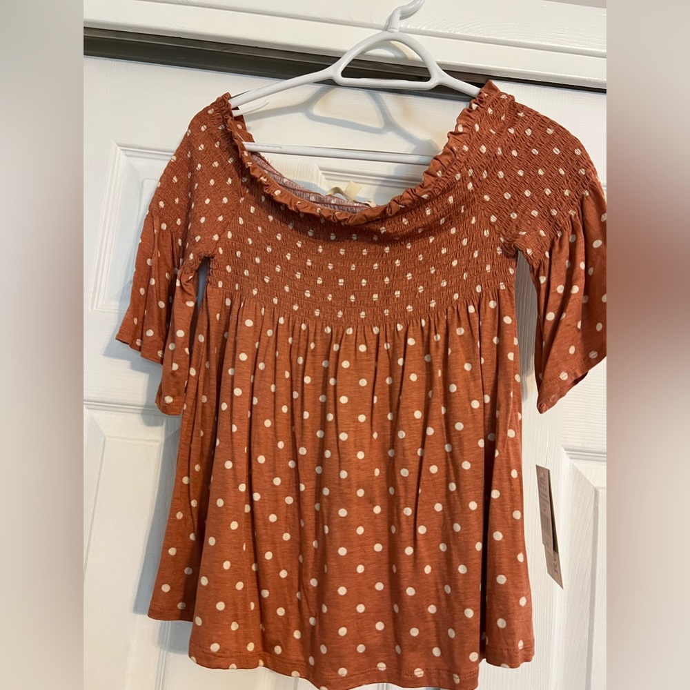 Rewind Juniors Off-the-Shoulder Top, Size M